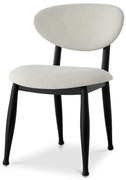 Scaun design elegant LUX Allston, sentier cream/ negru