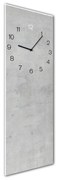 Ceas de perete Styler Glassclock Concrete, 20 x 60 cm