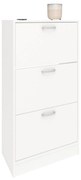 Pantofar Rin, 3 Usi, Alb, 63 x 30 x 120 cm