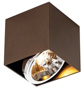Spotlight de design bronz închis pătrat rotativ și înclinabil - Box
