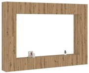 vidaXL Set dulap TV 8 piese montat pe perete Stejar artizanal