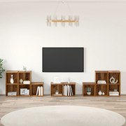 vidaXL Set dulap TV 8 pcs Lemn Vechi 37 x 35 x 72 cm Lemn compozit