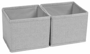 Set organizatoare Compactor Boston 14 x 14 x12 cm, gri, 2 buc.