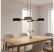 Lustră cu cablu DRUMZ 4xE14/10W/230V negru/maro/gri