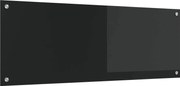 vidaXL Panou de bucătărie Negru 110 x 40 cm sticlă securizată