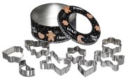 Set 8 modele biscuiti Dolcy, metal, 6,1 x 13,5 x H 2 cm