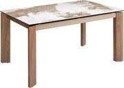 Masa extensibila deosebita design LUX Porcelain Marble 140-200cm