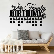 DUBLEZ | Calendar de perete pentru familie - Family Birthday