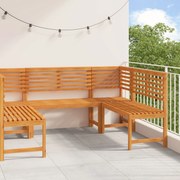 vidaXL Set de Bănci pentru Grădină 5 pcs Maro lemn masiv de acacia