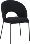Scaun Bucatarie/Dining Marabell Tapiterie Boucle Negru