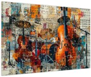 Tablou - Instrumente muzicale (90x60 cm)