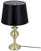 Lampă de masă PRIMA GOLD 1xE27/60W/230V negru/auriu