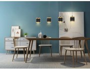 Wofi 7003-404 - Lustră LED reglabilă pe cablu TOULOUSE 4xLED/8,5W/230V negru/auriu