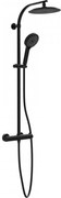Schütte 60076 - Set de duș cu baterie termostatică MADURA FRESH, negru