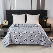 Cuvertura de pat cu model PANDA gri Dimensiuni: 170 x 210 cm