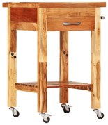 vidaXL Cărucior de bucătărie, 55x55x89 cm, lemn masiv de acacia