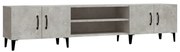 vidaXL Comodă TV, gri beton, 180x31,5x40 cm, lemn prelucrat
