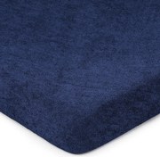 Cearșaf de pat 4Home din frotir, albastru, 90 x 200 cm, 90 x 200 cm