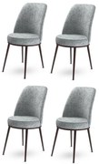 Set de scaune de sufragerie Dexa Grey and Brown, 4buc., 4 buc