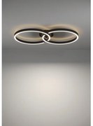 Plafonieră LED RGBW dimabilă Eglo 900955 AMANDOLO 19,5W/230V negru + telecomandă