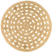 vidaXL Covor manual din iută împletită, 210 cm