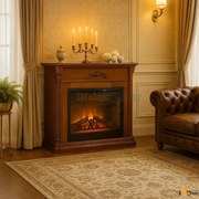 Masca Semineu Goldstone Lemn Masiv 122x38x103cm