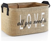 Coș de depozitare de depozitare din iută 30x22x30 cm – Mioli Decor