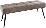 Bancheta tapitata design modern Boutique 100cm, taupe