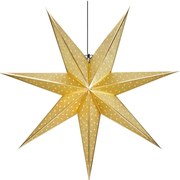 Decorațiune luminoasă aurie ø 45 cm cu model de Crăciun Glitter – Markslöjd
