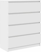 vidaXL Bufetă albă 80x35x99 cm lemn prelucrat