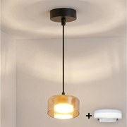 Brilagi - LED Lustră suspendată pe cablu AURA LUX 1xGX53/30W/230V negru/auriu