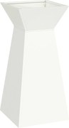 vidaXL Vază pe pilon Alb 35 x 35 x 73 cm