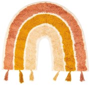 Covor din bumbac pentru copii Sass &amp; Belle Earth Rainbow, 50 x 60 cm, portocaliu-roz