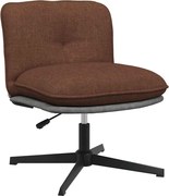 vidaXL Scaun de birou pivotant, maro, material textil