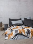 Set lenjerie pat 129CTN4643, bumbac, multicolor, 180x240 cm, cu cearce