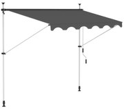 Aldabra HHYVA4012 parasolar balcon, 400x120 cm, antracit