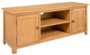 vidaXL Comodă TV, 110x35x44 cm, lemn masiv de stejar