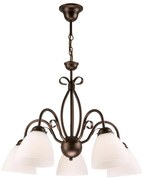 Lustră pe lanț ADELLE 5xE27/60W/230V