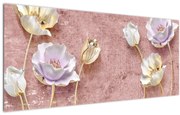 Tablou cu flori (120x50 cm)