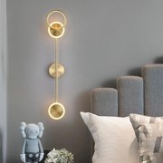 Aplica LED , Y Gold, 13W, Auriu/Alb