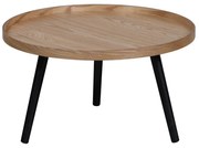 Măsuță auxiliară WOOOD Mesa, ø 60 cm, natural