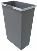 Coș de gunoi cu mânere 35 l, gri
