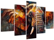 Tablou - Pictura unui elefant (150x105 cm)