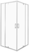 Cabină de duș pătrată Dunaj 2 D fără cădiță