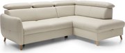 Colțar lemn masiv extensibil Hugo 231×81–96×171 cm - Stânga