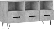 vidaXL Dulap TV, gri beton, 102x36x50 cm, lemn prelucrat
