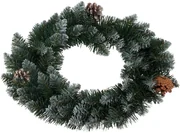 Coroniță de CrăciunSnowy verde, diametru 40cm