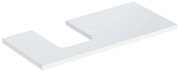Blat pentru lavoar Geberit One cu decupaj in stanga 105 cm alb lucios