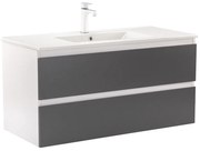 Dulap inferior Vario Forte 100 cu lavoar alb-antracit