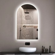 Oglinda cu iluminare si dezaburire Fluminia Bilbao 60x80 cm lumina ambientala